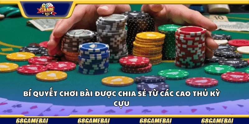 Bí quyết chơi bài được chia sẻ từ cao thủ kỳ cựu